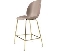 Sgabello da Bar Beetle H65 in Ottone Semi- Opaco/rosa Rosa