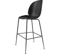Sgabello da Bar Beetle H75 Base Conica Opaco Nero/ Nero