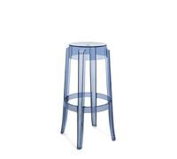 Sgabello da Bar Kartell Charles Ghost H75 Blu