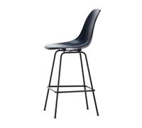 Sgabello da Bar Eames in Fibra di Vetro Medio Blu navy/Nero