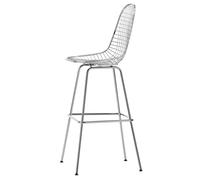 Sgabello da bar Eames Wire alto Cromo