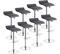 Sgabello da bar girevole a 360°, altezza regolabile, sedia moderna da bancone per sala da pranzo, bar di casa e angolo colazione, design elegante e durevole con seduta comoda (, 8 pezzi)