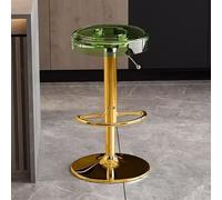 Sgabello da bar girevole con poggiapiedi per cucina, sala da pranzo, caffetteria, regolabile in altezza 34 x 45-55 cm, design moderno, seduta confortevole, arredamento per la casa elegante