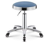 Sgabello da bar girevole in acciaio inox con alzata a gas, design moderno e minimalista per la casa e lo stile nordico, rotazione a 360° e mobilità delle ruote