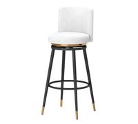 Sgabello da bar girevole in velluto, altezza 75 cm, per cucina, isola e pub | Sgabello da bar girevole in velluto da 75 cm progettato come sedia da bancone adatta per isole da cucina e aree salotto da