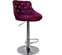 Sgabello da bar girevole moderno regolabile in altezza con schienale e base in metallo, sedia ergonomica da bar per bancone della cucina da 39 55 cm a 60 80 cm di altezza seduta imbottita elegante
