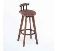 Sgabello da Bar Girevole Retrò, Sgabello da Bar in Legno Massello, Universale for Tutte le Stagioni, Comodo da Sedersi, Adatto a Tutti I Tipi di Ristoranti, Bar e Aree Ricreative(Yellow,73cm/1)