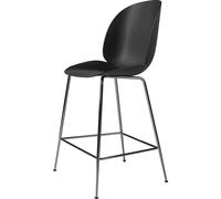 Sgabello da Bar GUBI Beetle H65 Cromo Nero/Nero