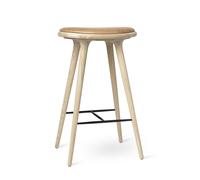 Sgabello da Bar High Stool in Rovere Trattato con Sapone 74 cm