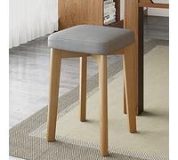 Sgabello da bar impilabile in legno con cuscino morbido sedile compatto per trucco o bagno Mobili eleganti e versatili per spazi moderni