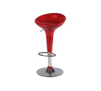 Sgabello da Bar in Abs Rosso Ed Acciaio Tosini Hc 148R