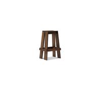 Sgabello da Bar Light H75 Frassino Laccato Marrone