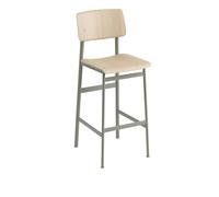 Sgabello da Bar Loft Rovere/Verde Verde H108,5