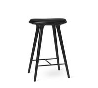 Sgabello da Bar Mater High Stool in Faggio Nero 69 cm