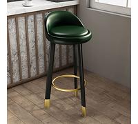 Sgabello da bar moderno ed ergonomicoaltosinteticoin pelleSeduta con poggiapiedi e schienaleEleganteSedieperCasaCaféPub-61 cmOrangeA