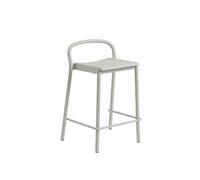 Sgabello da Bar Muuto Linear in Acciaio 65 cm Grigio