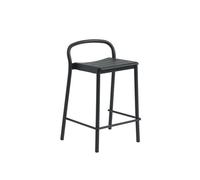 Sgabello da Bar Muuto Linear in Acciaio 65 cm Nero