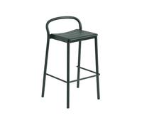 Sgabello da Bar Muuto Linear Steel 75 cm Verde Scuro