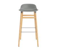Sgabello da Bar Normann Copenhagen Form H65 cm Grigio/Rovere