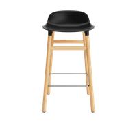 Sgabello da Bar Normann Copenhagen Form H65 cm Nero/ Quercia