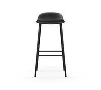 Sgabello da Bar Normann Copenhagen Form H75 cm Nero/ Acciaio Nero