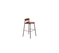 Sgabello da Bar Petite Friture Fromme Bois H75 Rosso Marrone