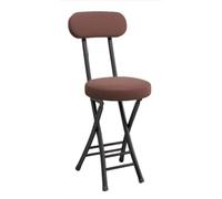 Sgabello da bar pieghevole portatile con comodo sedile accumulato cuscato sedia per la colazione pieghevole per picnic giardino party leggero e facile da trasportare marrone un'impresa powerfully