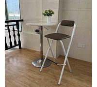 Sgabello da bar pieghevole regolabile con schienale, sedile alto portatile (65/70/75 cm), cuscino morbido (32 x 32 cm), nessun montaggio necessario, perfetto per cucina e bar per la colazione