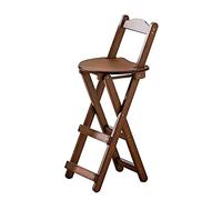 Sgabello da bar pieghevole salvaspazio in bambù - Sedia da pranzo in legno per balcone e soggiorno, versatile per la casa, design