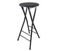 Sgabello da bar pieghevole, sgabello da bar alto pieghevole senza schienale, sedia alta in cucina rotonda piegabile con poggiapiedi, sedia da banco portatile per adulti per campeggio casa da gioco