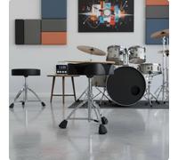 Sgabello da Batterista Rinforzato Trono Batteria Base Robusta per Studio, Palco