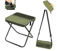 Sgabello da campeggio pieghevole portatile, sedia leggera da esterno con custodia, resistente e facile da trasportare per escursioni, pesca, festival, gite di un giorno