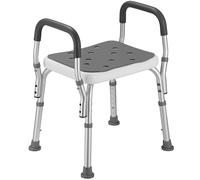 Sgabello da Doccia 6 Altezze Regolabili Sedia Bagno Antiscivolo Capacità 150 kg