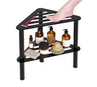 Sgabello da doccia angolare in metallo per bagno, impermeabile e antiruggine, doppio strato interno, panca da doccia per gambe da barba, sgabello da bagno, gradino spa, sgabelli piccoli gradini (luce