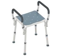 Sgabello da doccia Homcom con altezza regolabile, carico antiscivolo 150 kg