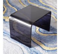 Sgabello da doccia in acrilico trasparente, impermeabile, con schienale, per bagno o camera da letto, moderno e trasparente, per comfort e stile