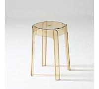 Sgabello da doccia in acrilico trasparente, impermeabile, sedia da bagno per cucina, camera da letto, ufficio, in plastica robusta, per doccia, sala da pranzo, colazione, design impilabile (color