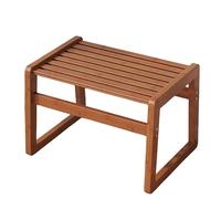 Sgabello da doccia in teak per bagno, spa, giardino, soggiorno, piccolo, antiscivolo, per anziani, anziani e disabili, design durevole, elegante, resistente all'acqua