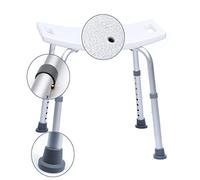 Sgabello da doccia - Sedile da bagno, Regolabile in altezza, Antiscivolo, Stabile, Peso utente Max. 150 Kg