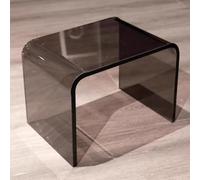 Sgabello da doccia trasparente a forma di U, sedile rotondo antiscivolo, sedia da bagno in acrilico, altezza 45 cm, sgabello da bar per il tempo libero, ideale per saune e bagni, design durevole ed