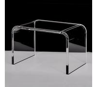 Sgabello da doccia trasparente, sedia da bagno in acrilico a forma di U, tabouret da bagno rotondo antiscivolo, sgabello da bar per il tempo libero, sedile da bagno impermeabile, design elegante e
