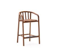 Sgabello da esterno Turqueta in legno massiccio di teak FSC al 100%, altezza 65 cm