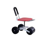 Sgabello da Giardinaggio con Ruote, Rotazione A 360°, Supporto for Il Giardino Fino A 150 kg, Altezza Regolabile 20-33 Cm, for Prato, Cortile, Casa