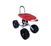 Sgabello da giardinaggio con sedile girevole a 360° e altezza regolabile, monopattino da giardinaggio per esterni per una facile mobilità e comfort