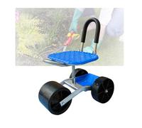 Sgabello da Giardino con Ruote,Altezza Regolabile 23-35 Cm,Ausilio for Il Giardinaggio con Cassetta degli Attrezzi,for Frutteti,Fattorie E Case.(3 Wheels)