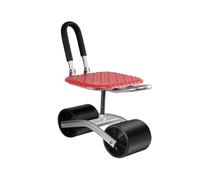 Sgabello da Giardino con Ruote,Altezza Regolabile da 20 A 33 Cm,Schienale Pieghevole Sedile da Giardinaggio,Portata 150 kg,for Frutteti(Black)