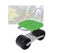 Sgabello da Giardino con Ruote,Assistente for Giardinaggio,2/3/4 Ruote,Altezza Regolabile 22-36 Cm,Portata 150 kg,for Frutteti E Aziende Agricole.(Green,2 Wheels)