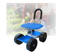 Sgabello da Giardino con Ruote,Assistente for Il Giardinaggio con Cestino Portaoggetti,Altezza Regolabile 23-35 Cm,for Prato E Cortile All'aperto(4 Wheels)