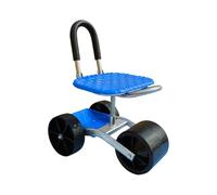 Sgabello Da Giardino Con Ruote- Sedile Con Rotelle Per Giardinaggio | Multifunzionalità Sedile Ruotato Regolabile In Altezza Con Ruote,Sedia Per Esterni Giardino Garage Diserbo Campeggio