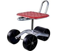 Sgabello da Giardino con Ruote, Sedile Pieghevole da Giardino, Sedile Mobile con Inginocchiatoio per Anziani Che Lavorano nei Campi e Piantano(sanlunB1-1)